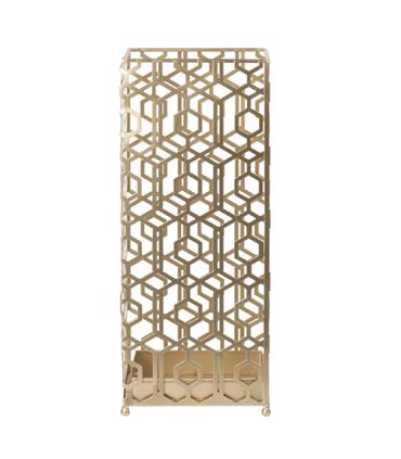 PARAGUERO METAL CHAMPAGNE 25X25X49CM