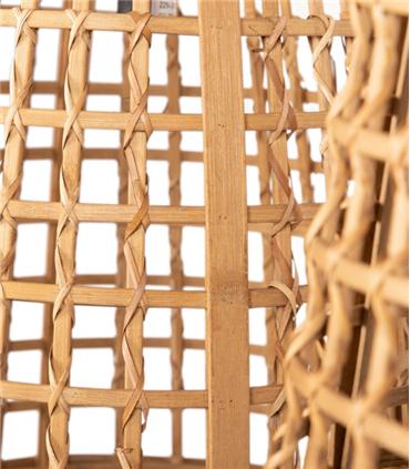 LAMPARA BAMBU 33.5X33.5X48.5CM