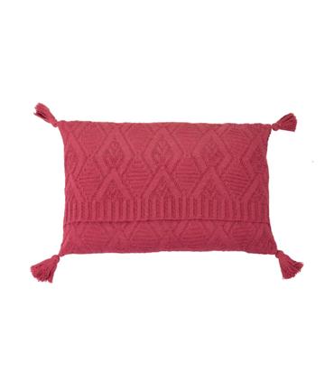 COJIN HILO BORLONES VINO 60X15X40CM