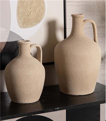 JARRON CERAMICA MARRON 17X17X30CM