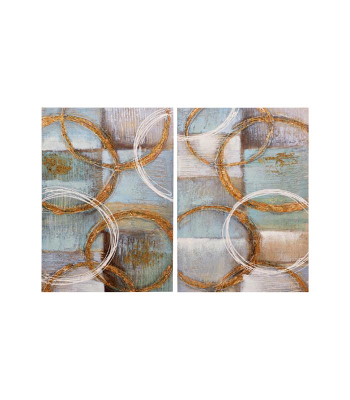 PAREJA CUADROS ABSTRACTOS 50X70CM
