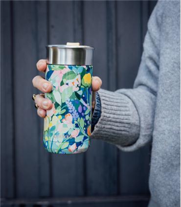 MUG VIAJE CON FILTRO FLORAL PARTY