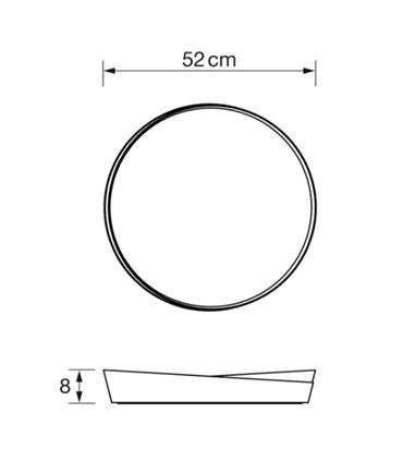 PLAFON LED 72W BLANCO NORDIK 2700-6500K
