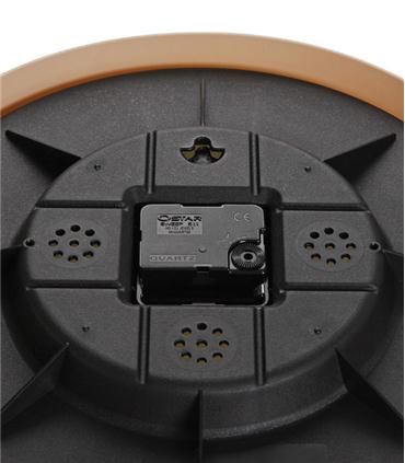 RELOJ DE PARED EFECTO MADERA CLARA 30CM