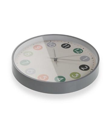 RELOJ DE PARED MULTICOLOR 30CM