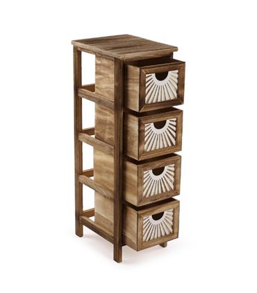 CAJONERA 4 CAJONES ADDA MARRON