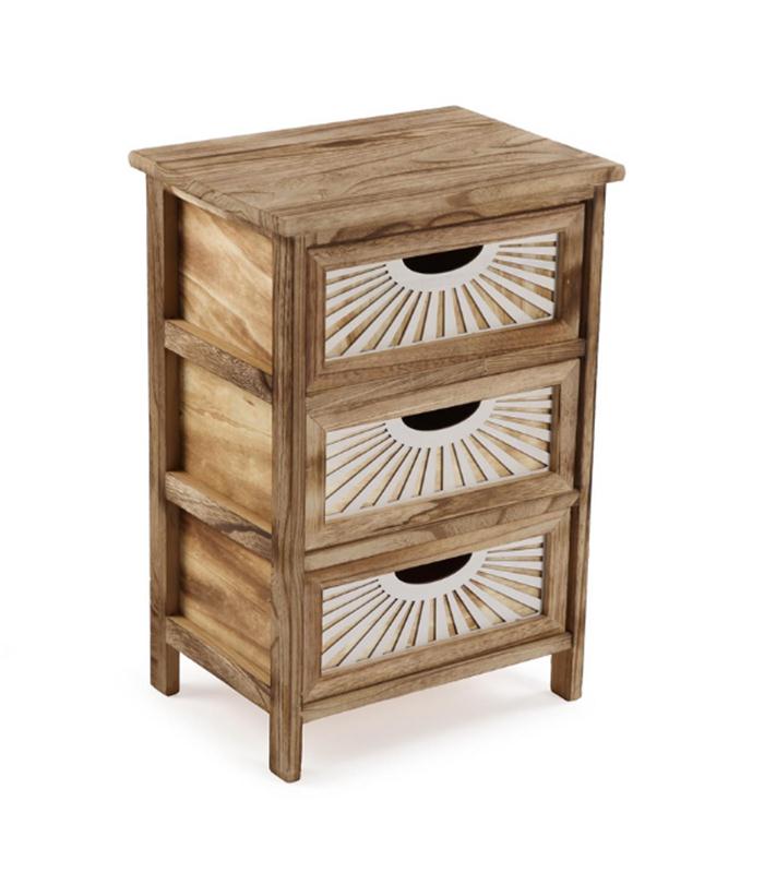 CAJONERA 3 CAJONES ADDA MARRON