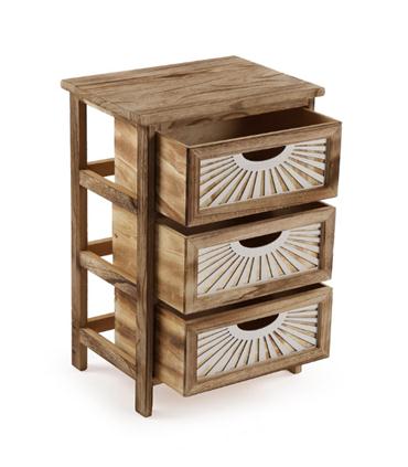 CAJONERA 3 CAJONES ADDA MARRON