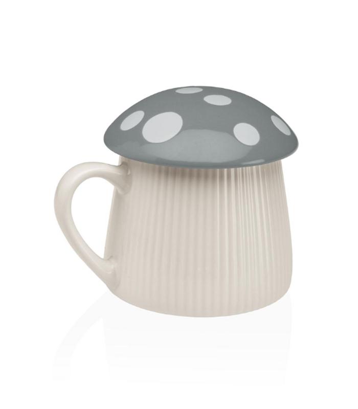TAZA CON TAPA SETA GRIS