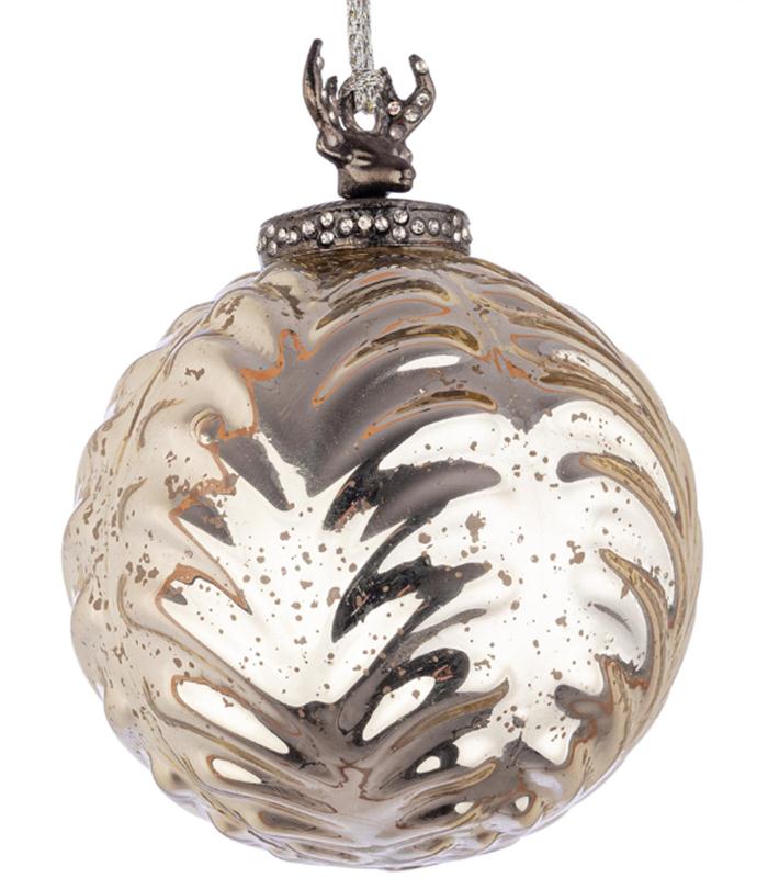 BOLA VIDRIO DECORUM ORO 10CM