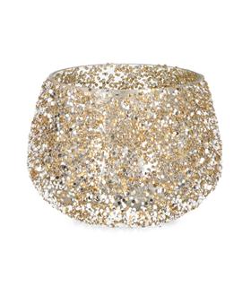 PORTAVELAS VT BRILLANT ORO 16.5X12CM