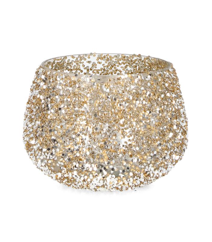 PORTAVELAS VT BRILLANT ORO 16.5X12CM