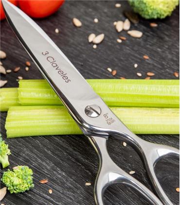 TIJERA COCINA GASTRO INOX 8" 3 CLAVELES