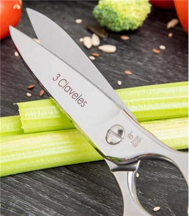TIJERA COCINA GASTRO INOX 8" 3 CLAVELES