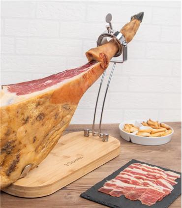 SOPORTE JAMONERO PLEGABLE CABEZAL GIRATORIO 3 CLAVELES