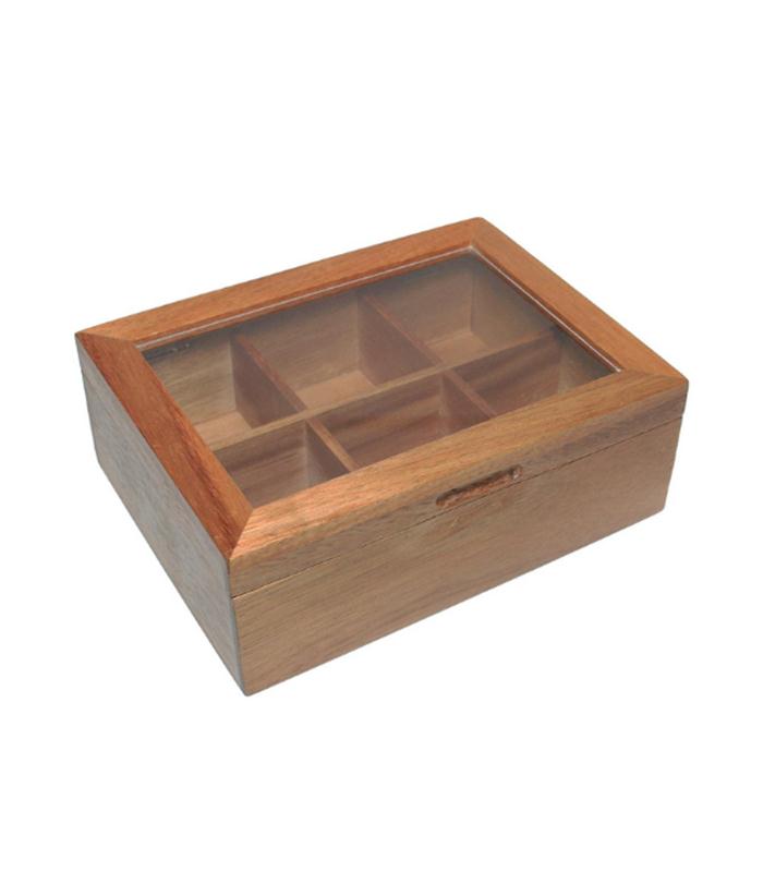 CAJA INFUSIONES ACACIA 21X16CM