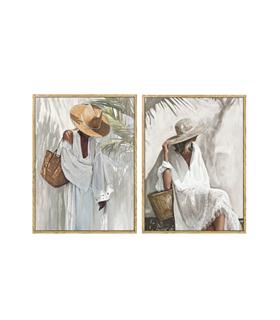 PAREJA CUADRO MUJER 30X40CM
