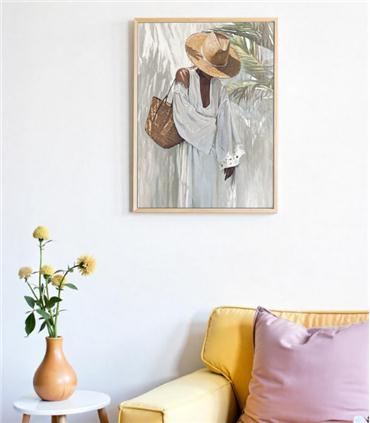 PAREJA CUADRO MUJER 30X40CM