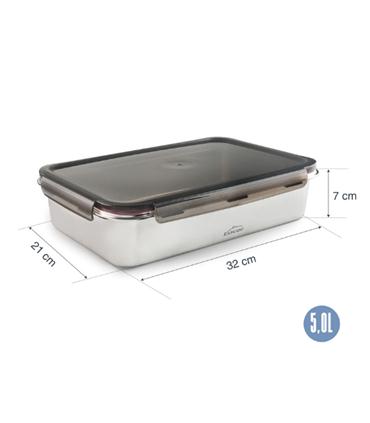 RECIPIENTE RECTANGULAR 5000ML