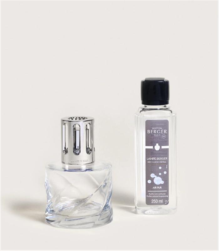 COFRE LAMPARA BERGER SPIRALE TRANSPARENTE