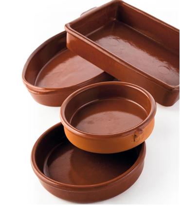 CAZUELA BAJA BARRO 17CM