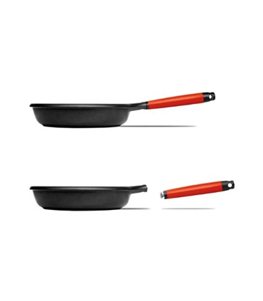 SARTEN INDUCTION 18CM MANGO ROJO CASTEY