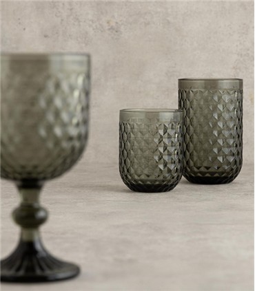 JGO. 6 VASOS 26CL GRIS ELITE BIDASOA 