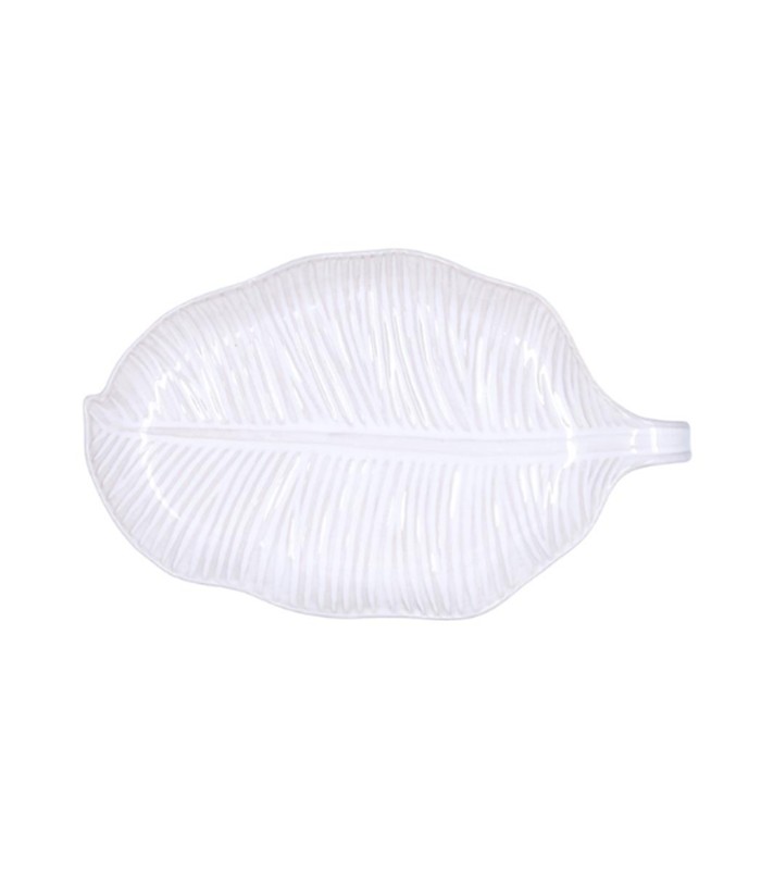 BANDEJA HOJA 27CM BLANCO BODO LUMINCARC