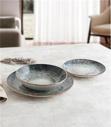 VAJILLA PORCELANA 12PZS STELA BIDASOA