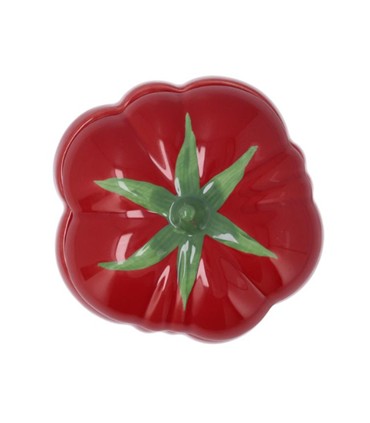 BOL CON TAPA TOMATE 15.5X12CM VEGA BIDASOA 