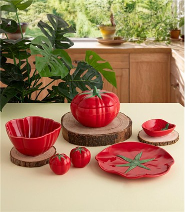 BOL CON TAPA TOMATE 15.5X12CM VEGA BIDASOA 