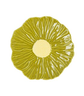 PLATO FLOR 21CM VERDE SILVESTRE BIDASOA