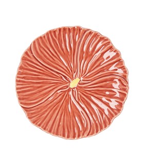 PLATO FLOR 21CM ROJO SILVESTRE BIDASOA