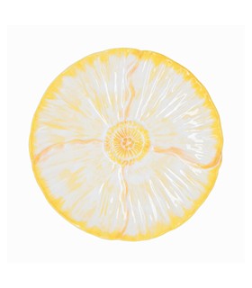 PLATO FLOR 21CM AMARILLO SILVESTRE BIDASOA