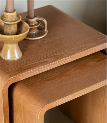 MESA AUXILIAR FRESNO OSCURO 36 x 34 x 36 CM