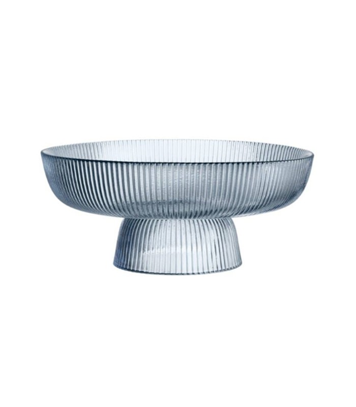 CENTRO CON PIE AZUL RIBBED