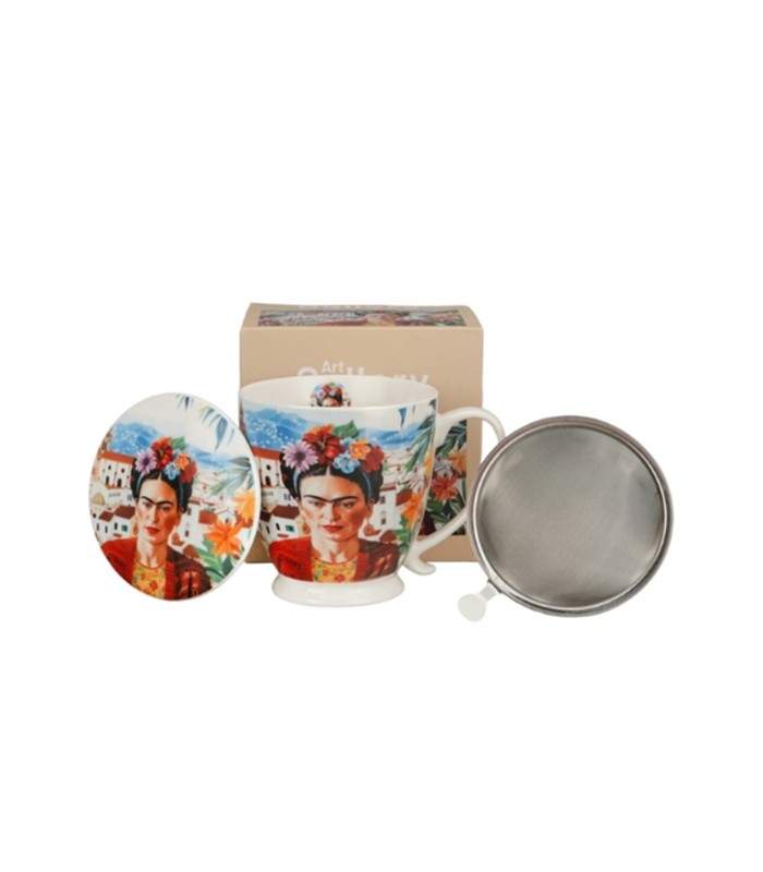 TAZA INFUSOR  CON PIE MEXICAN ART