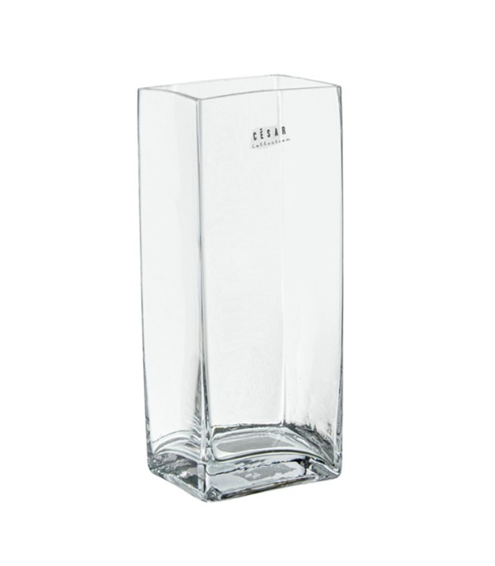 JARRON CRISTAL TRANSPARENTE 10X8X25CM