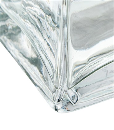 JARRON CRISTAL TRANSPARENTE 10X8X25CM