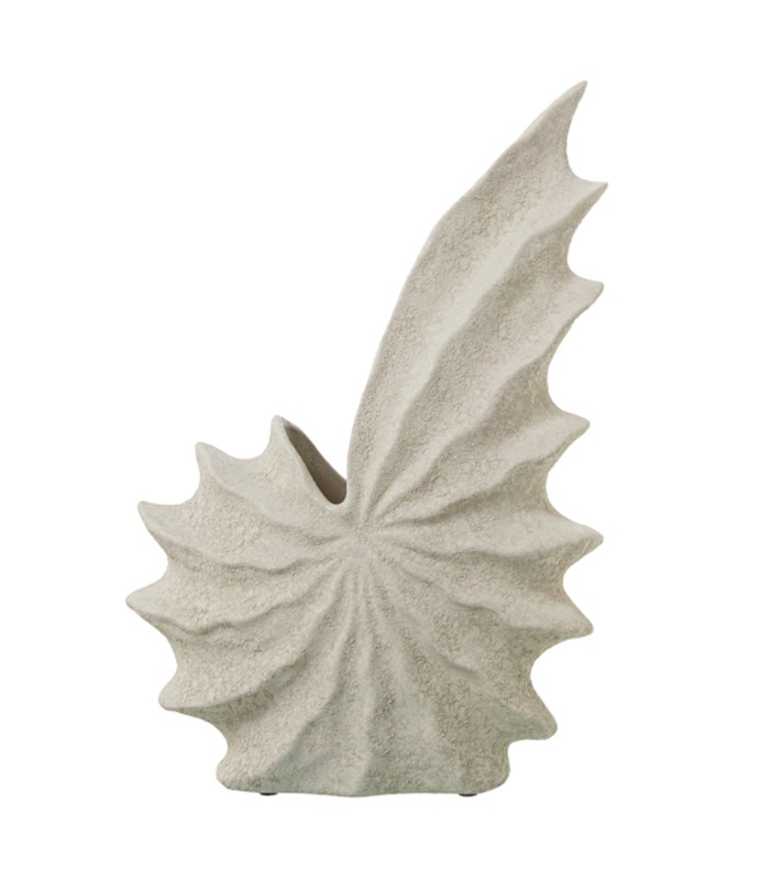 JARRON CERAMICA 40CM CONCHA ABSTRACTA 